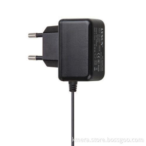 Wall-mounted Adapter with 5V 2A Output and EU Plugs